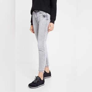 DESIGUAL-  SKINNY HEART JEANS